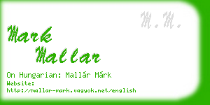 mark mallar business card